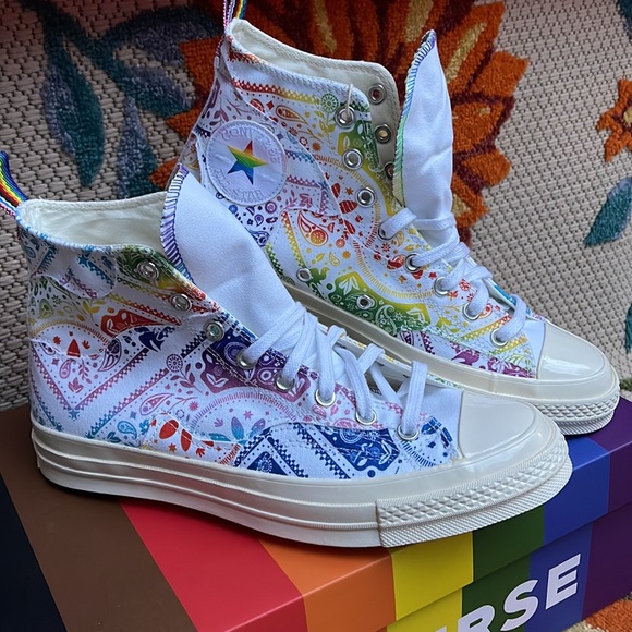 Converse A02266C All Star 
CHUCK Taylor 70 HI
WHITE/UNIVERSITY RED Men’ sneakers - Picture 7 of 16